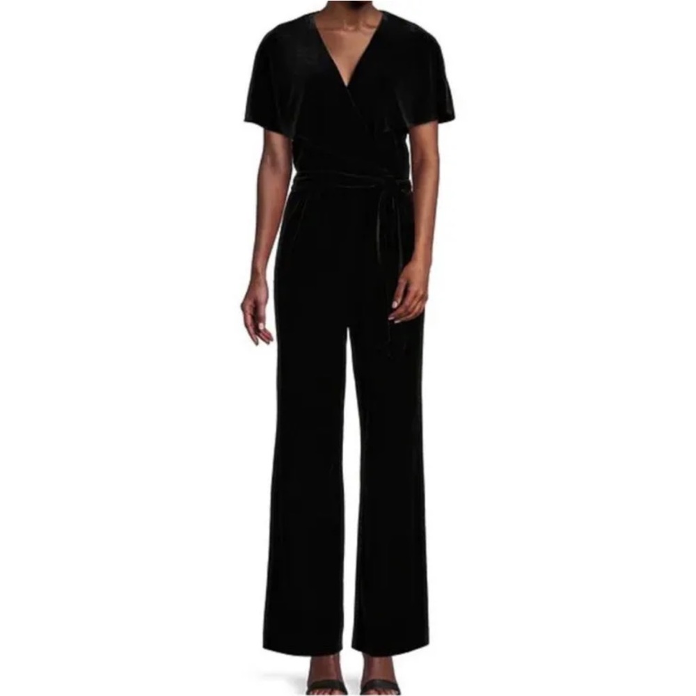 NWT Alex Marie Women's Black Beth Velvet Jumper Wedding Dress Size 14